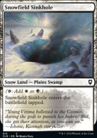 Snowfield Sinkhole - Commander Legends: Battle for Baldur's Gate