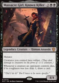 Massacre Girl, Known Killer - Lorwyn Eclipsed Commander Decks