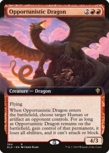 Opportunistic Dragon - Throne of Eldraine