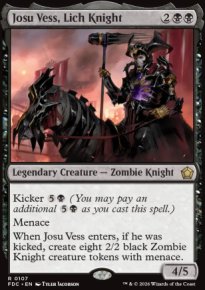 Josu Vess, Lich Knight - Foundations: Commander