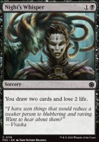 Night's Whisper - Foundations: Commander