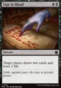 Sign in Blood - Foundations: Commander