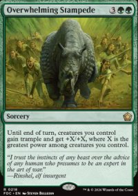 Overwhelming Stampede - Foundations: Commander
