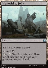 Memorial to Folly - Foundations: Commander