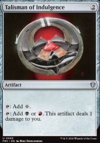 Talisman of Indulgence - Reality Fracture Commander Decks