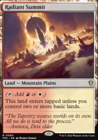 Radiant Summit - Reality Fracture Commander Decks