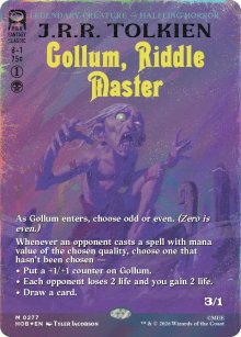 Gollum, Riddle Master - 