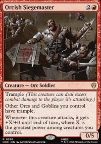 Orcish Siegemaster - The Hobbit Commander Decks