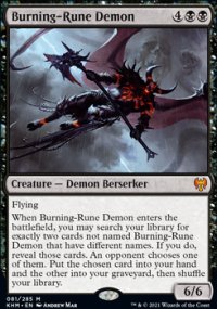 Burning-Rune Demon 1 - Kaldheim