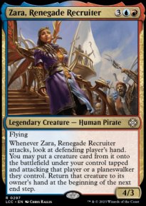 Zara, Renegade Recruiter - Lost Caverns of Ixalan Commander Decks