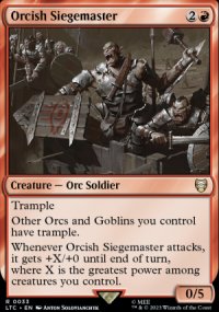 Orcish Siegemaster - The Lord of the Rings Commander Decks