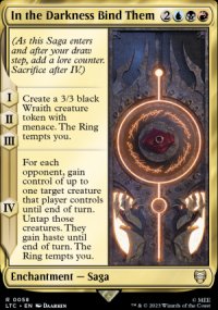 In the Darkness Bind Them 1 - The Lord of the Rings Commander Decks