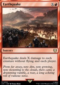 Earthquake - The Lord of the Rings Commander Decks