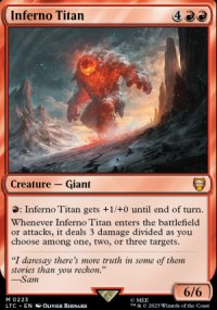 Inferno Titan - The Lord of the Rings Commander Decks