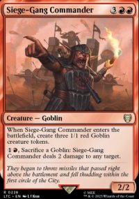 Siege-Gang Commander - The Lord of the Rings Commander Decks