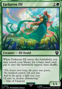 Farhaven Elf - The Lord of the Rings Commander Decks