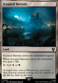 Scoured Barrens - The Lord of the Rings Commander Decks