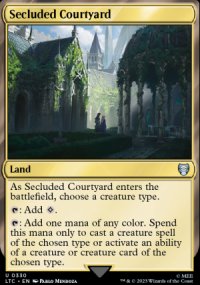 Secluded Courtyard - The Lord of the Rings Commander Decks