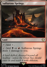 Sulfurous Springs - The Lord of the Rings Commander Decks