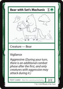 Bear with Set's Mechanic - Mystery Booster 2021