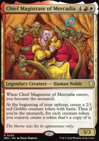 Chief Magistrate of Mercadia - Mystery Booster Commander Edition