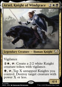 Aryel, Knight of Windgrace - March of the Machine Commander Decks