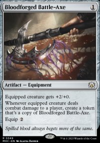 Bloodforged Battle-Axe - March of the Machine Commander Decks