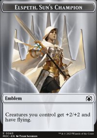 Emblem Elspeth, Sun's Champion - March of the Machine Commander Decks
