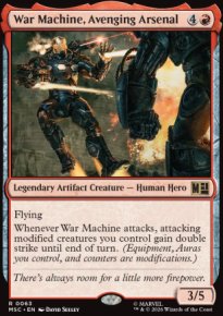 War Machine, Avenging Arsenal - Marvel Super Heroes Commander Decks
