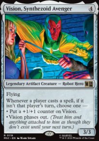 Vision, Synthezoid Avenger - Marvel Super Heroes Commander Decks