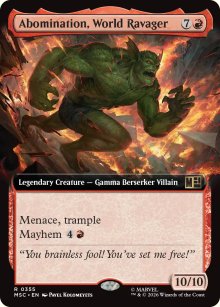 Abomination, World Ravager 2 - Marvel Super Heroes Commander Decks