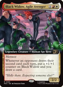 Black Widow, Agile Avenger 2 - Marvel Super Heroes Commander Decks