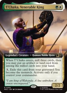 T'Chaka, Venerable King 2 - Marvel Super Heroes Commander Decks