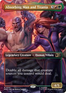 Absorbing Man and Titania - Marvel Super Heroes Commander Decks