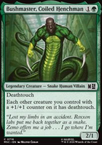 Bushmaster, Coiled Henchman - Marvel Super Heroes Commander Decks