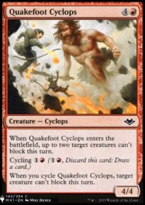 Quakefoot Cyclops - Mystery Booster