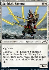 Sunblade Samurai 1 - Kamigawa: Neon Dynasty