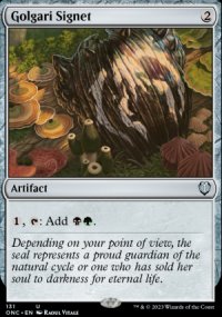Golgari Signet - Phyrexia: All Will Be One Commander Decks