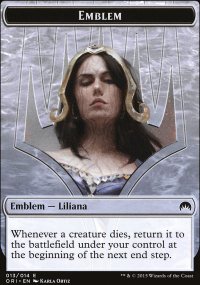 Emblem Liliana, Defiant Necromancer - Magic Origins