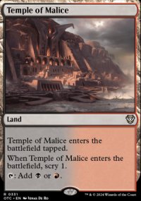 Temple of Malice - Outlaws of Thunder Junction Commander Decks