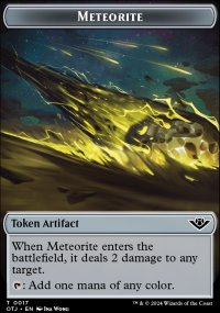 Meteorite Token - Outlaws of Thunder Junction