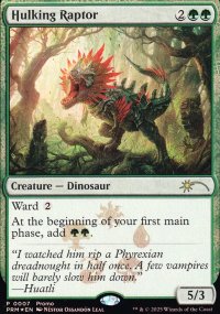 Hulking Raptor - Misc. Promos