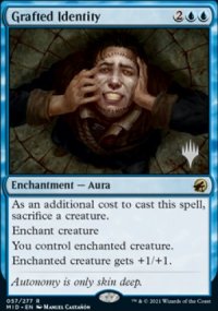 Grafted Identity - Planeswalker symbol stamped promos