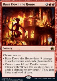 Burn Down the House - Planeswalker symbol stamped promos