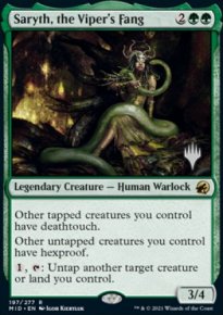 Saryth, the Viper's Fang - Planeswalker symbol stamped promos
