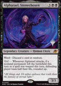 Alpharael, Stonechosen - Planeswalker symbol stamped promos