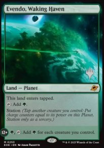 Evendo, Waking Haven - Planeswalker symbol stamped promos