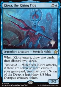 Kiora, the Rising Tide - Planeswalker symbol stamped promos