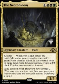 The Necrobloom - Planeswalker symbol stamped promos