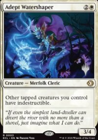 Adept Watershaper - Planeswalker symbol stamped promos